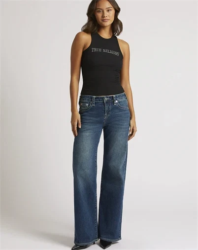 True Religion - Bobbi Baggy Jeans - Dark Wash